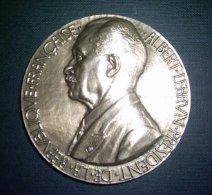 Medaille d'Albert Lebrun par Albert Franois Lebrun