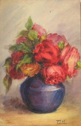 Roses rouges par Thrse Isabelle Marie Camille Malzieux