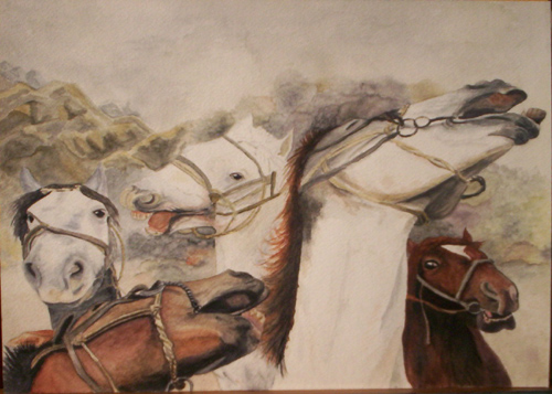 Les chevaux par Aude Malzieux