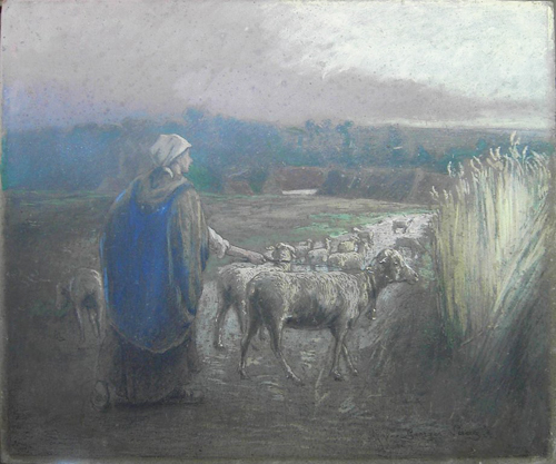 Marie et ses moutons par Georges Paul Franois Laurent Lauge