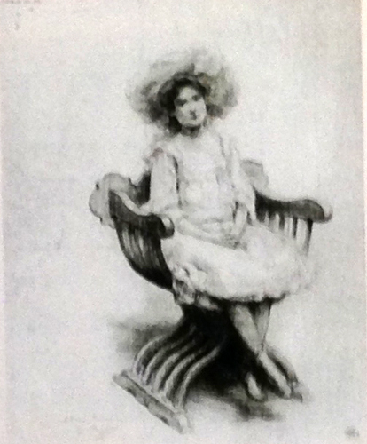 Portrait d'Yvonne Cordonnier par Georges Paul Franois Laurent Lauge