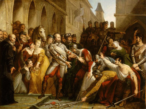 Henri IV  Libourne aprs la bataille de Coutras par Pierre Jrme Lordon