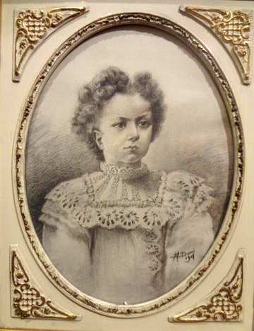 Portrait d'Andrée Lafontaine par Marie Eléonore Françoise Laugée