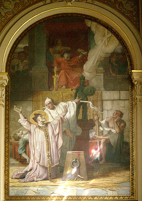 Mort de Saint Denis lAropagite par Dsir Franois Lauge