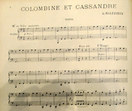 Colombine et Cassandre par Joachim Georges Leon Malzieux