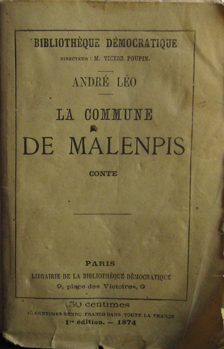La Commune de Malenpis par Victoire Lodile Bera