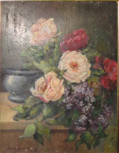 Roses et lilas par Thrse Isabelle Marie Camille Malzieux